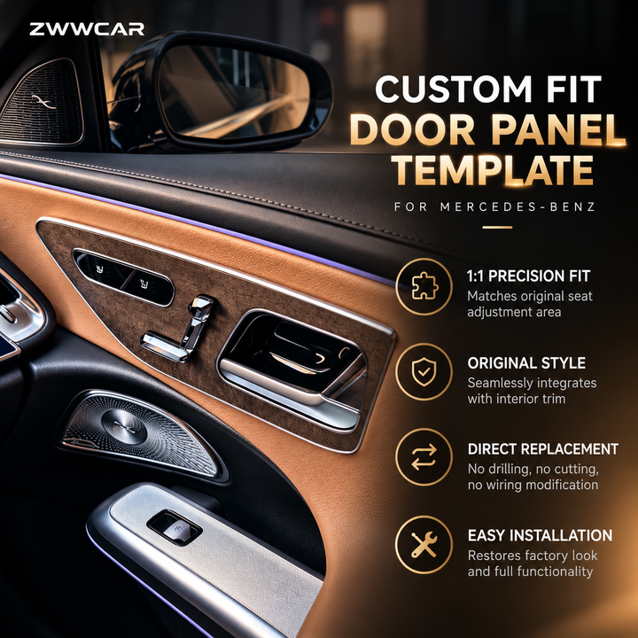 Crystal seat adjustment buttons for Mercedes-Benz vehicles