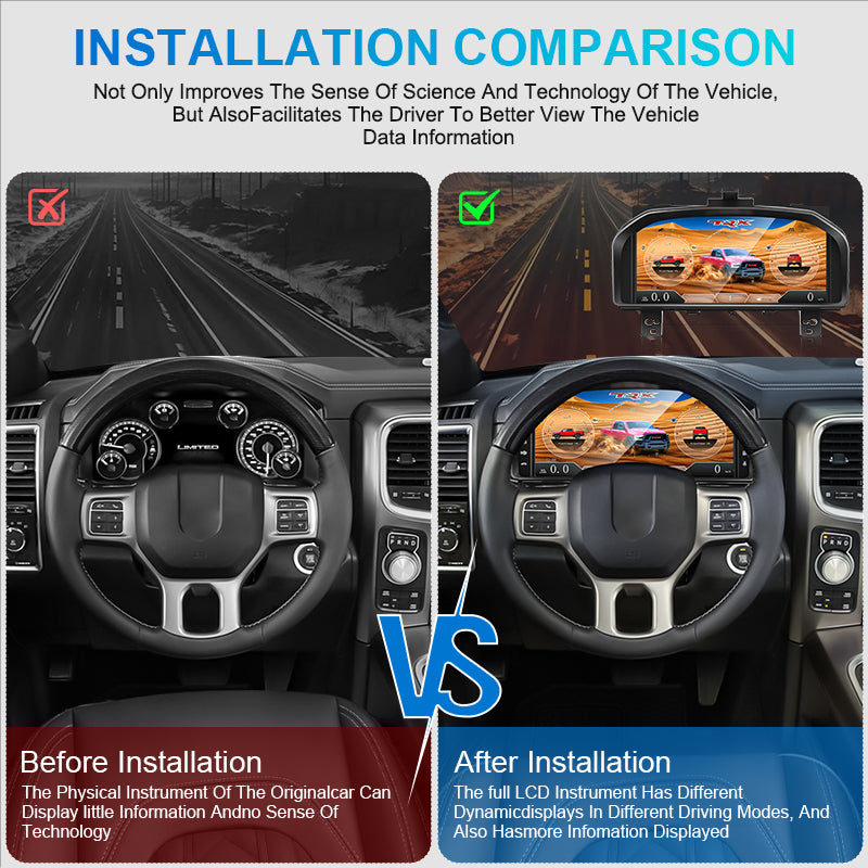Dodge Ram (2008-2012) Digital Dashboard Upgrade