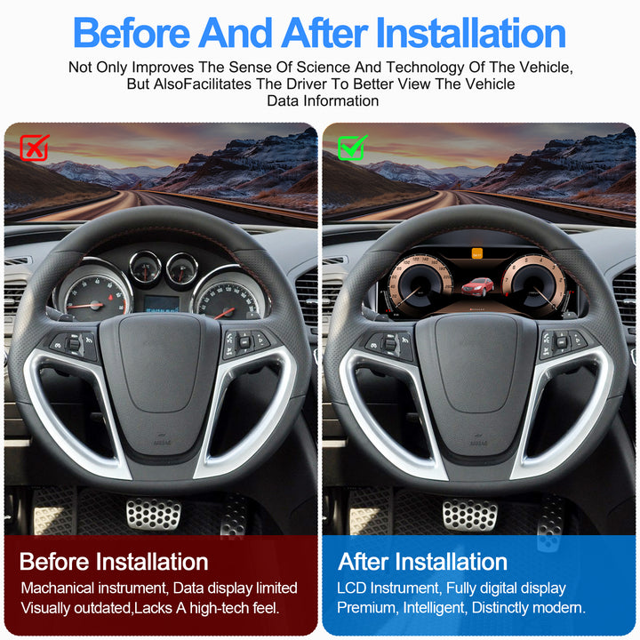 LCD Instrument Cluster for 2009–2013 Buick Regal