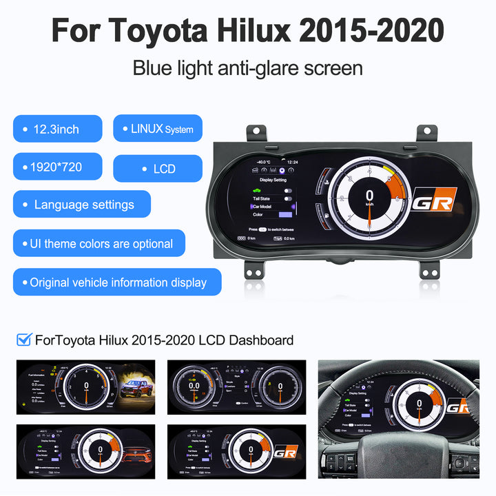 Toyota Hilux/Fortuner (2015-2020) Digital Cluster Upgrade