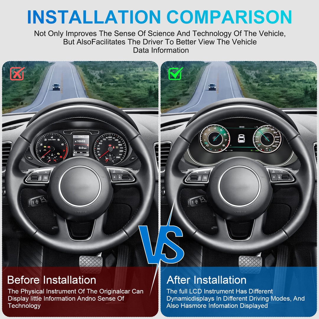 Audi Q3 (2012-2018) Digital Instrument Panel Upgrade