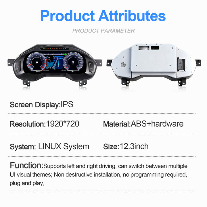 Audi TT (2006-2014)  A6/A7 (2013-2018) feature upgraded digital instrument clusters.
