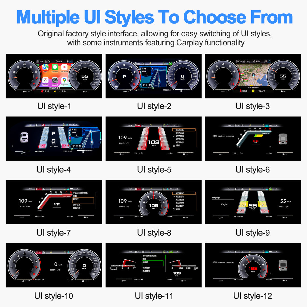 Audi Q5 (2009-2013) Digital Instrument Panel Upgrade