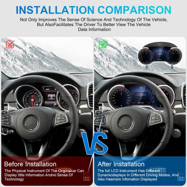 Mercedes-Benz Vito (2014-2023) Digital Instrument Panel Upgrade