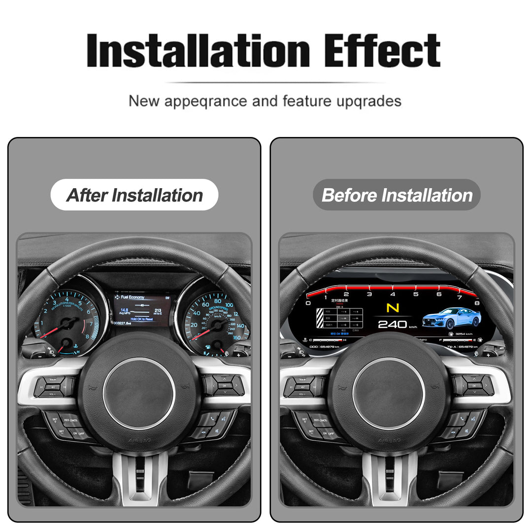 2015-2024 Ford Mustang Upgrade Edition 15.8-inch LCD Instrument Panel