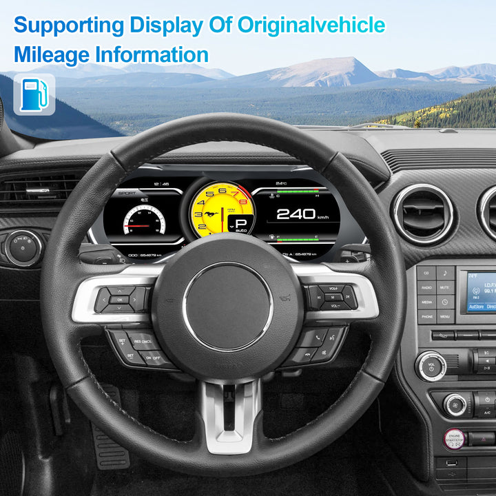 2015-2024 Ford Mustang Upgrade Edition 15.8-inch LCD Instrument Panel
