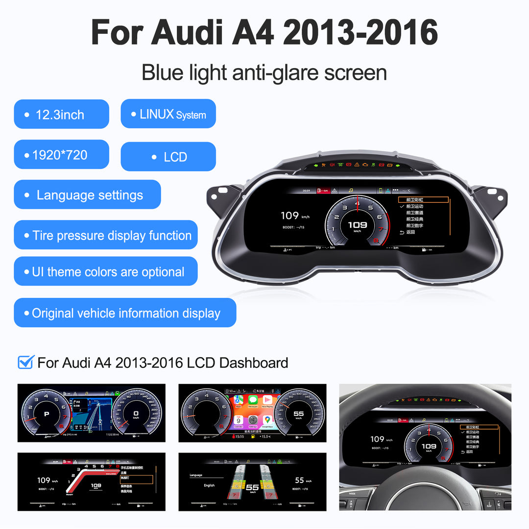 Audi A4/S4/RS4 (2010-2018) Digital Instrument Panel Upgrade