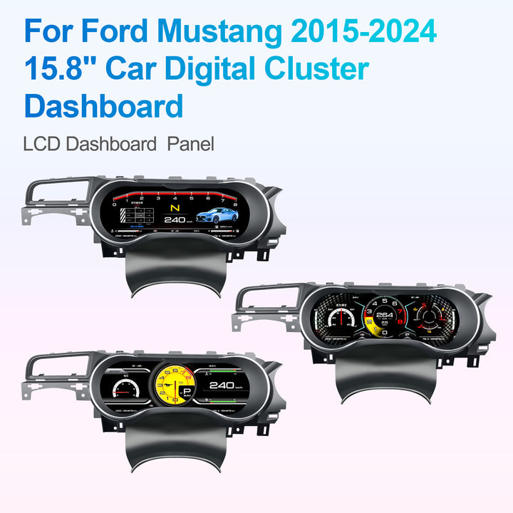 2015-2024 Ford Mustang Upgrade Edition 15.8-inch LCD Instrument Panel