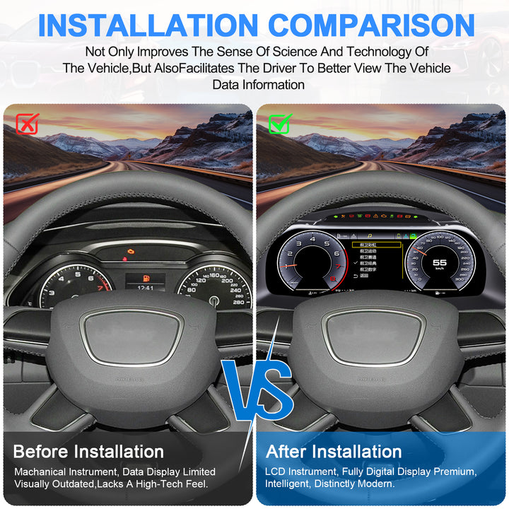 Audi A4/S4/RS4 (2010-2018) Digital Instrument Panel Upgrade