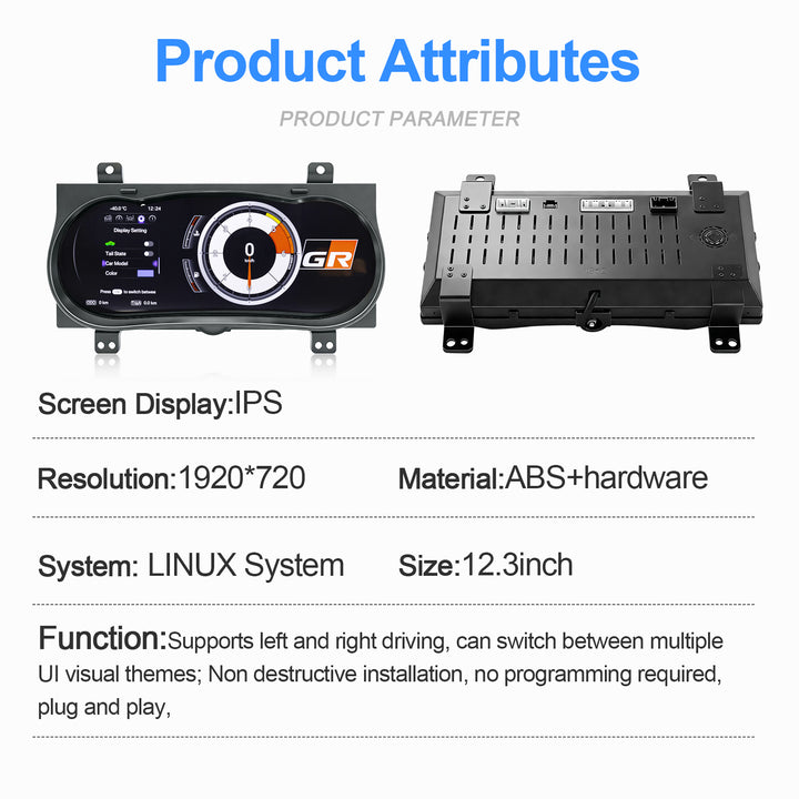 Toyota Hilux/Fortuner (2015-2020) Digital Cluster Upgrade