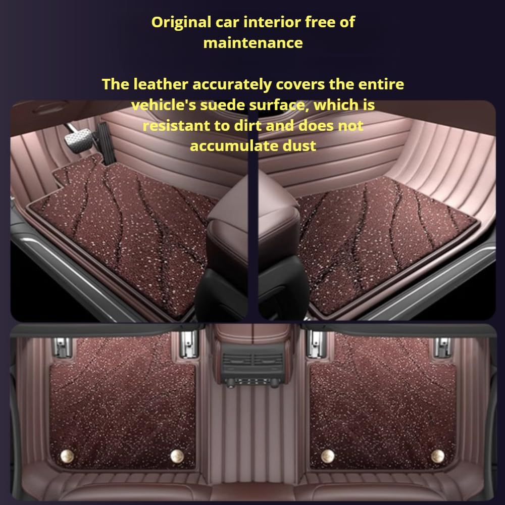 Custom leather starry sky car floor mats