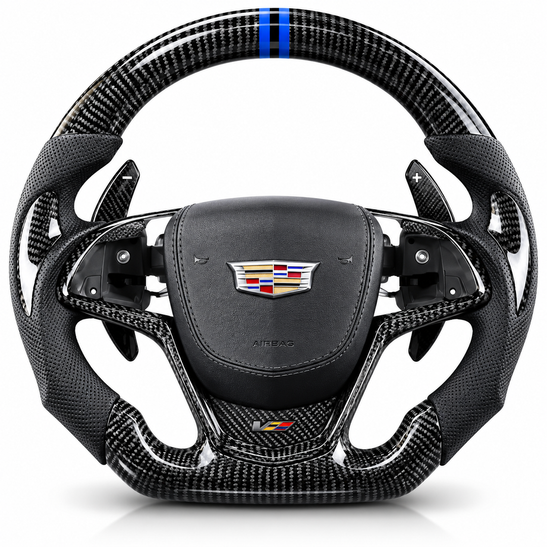 Forged Carbon Fiber Steering Wheel – For Cadillac
