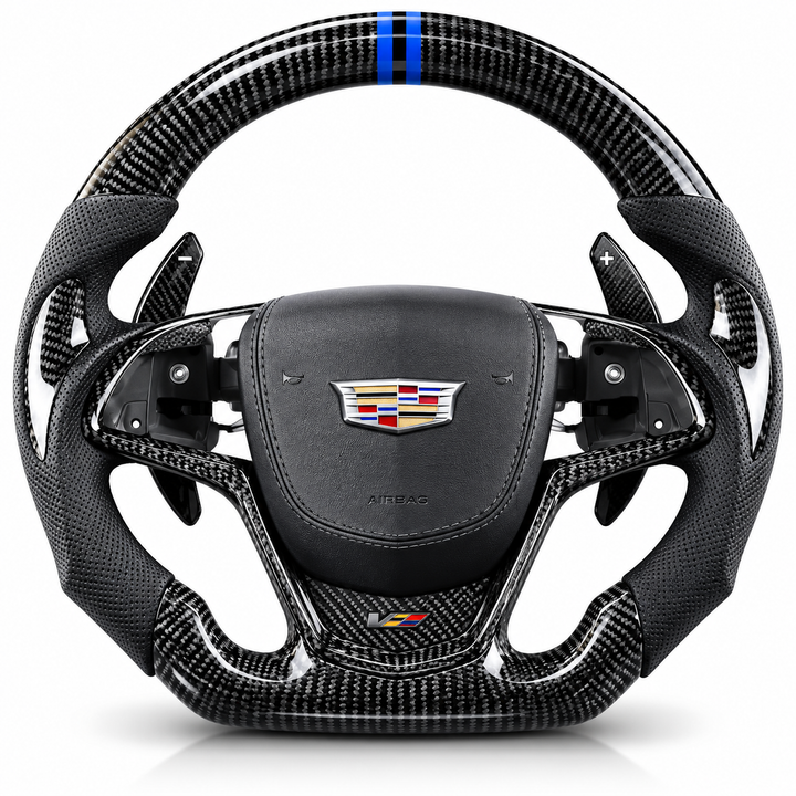 Forged Carbon Fiber Steering Wheel – For Cadillac