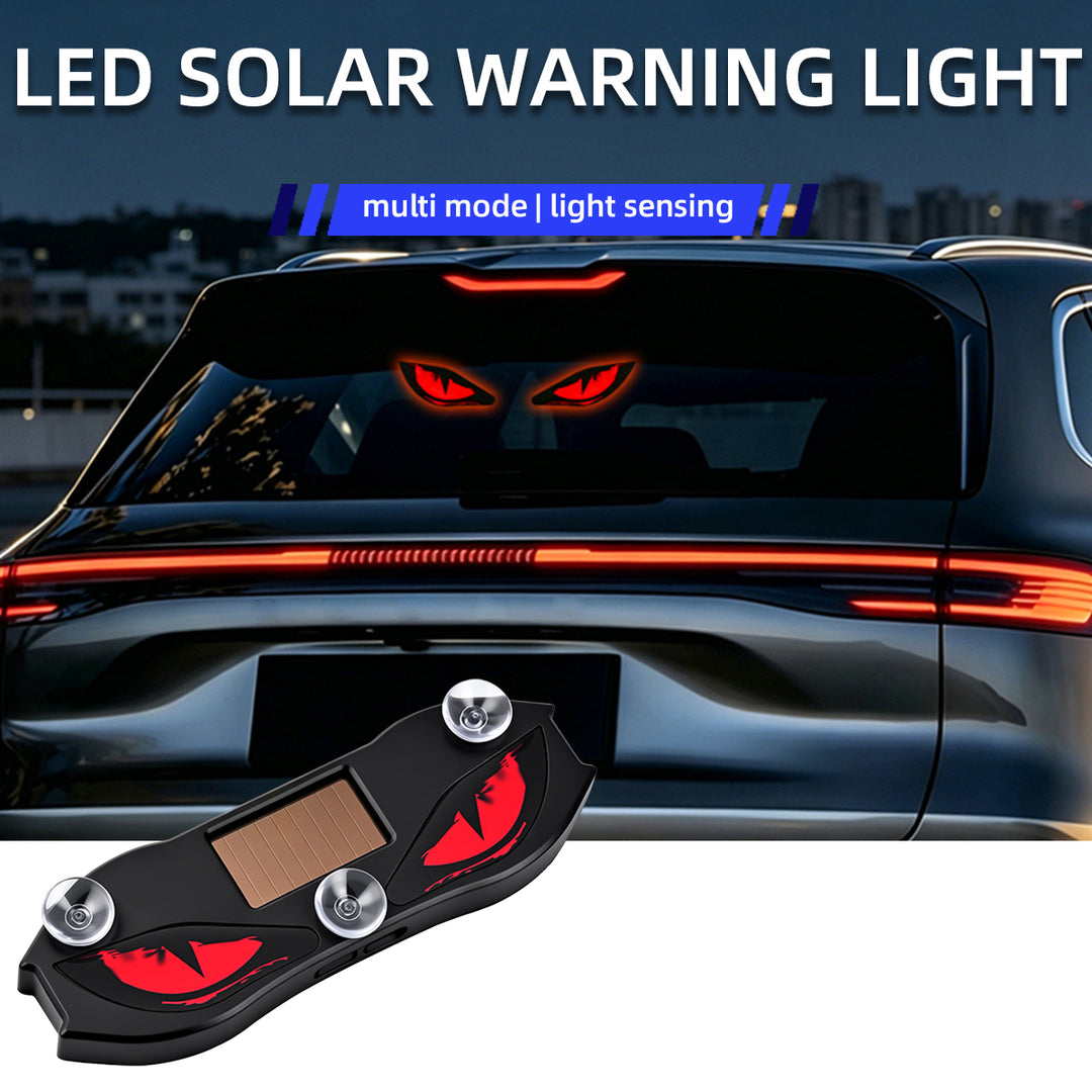 Solar-powered car creative devil eye lights