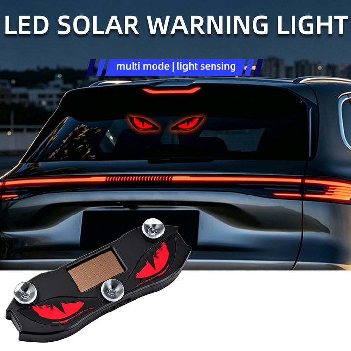 Solar-powered car creative devil eye lights
