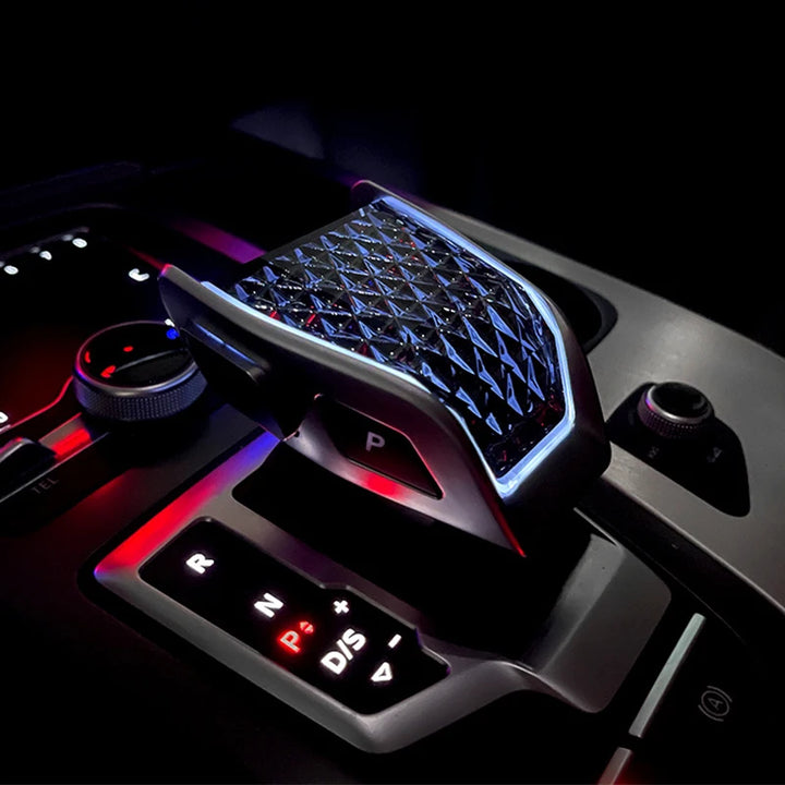 Audi LED crystal gear selector and gear selector knob