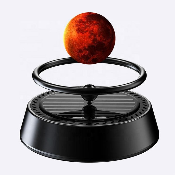 Suspended solar-powered car air freshener