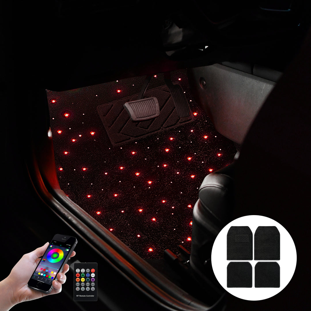 RGB LED Remote Control Waterproof Luminous Foot Pad