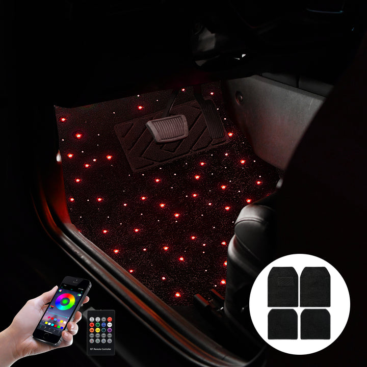 RGB LED Remote Control Waterproof Luminous Foot Pad