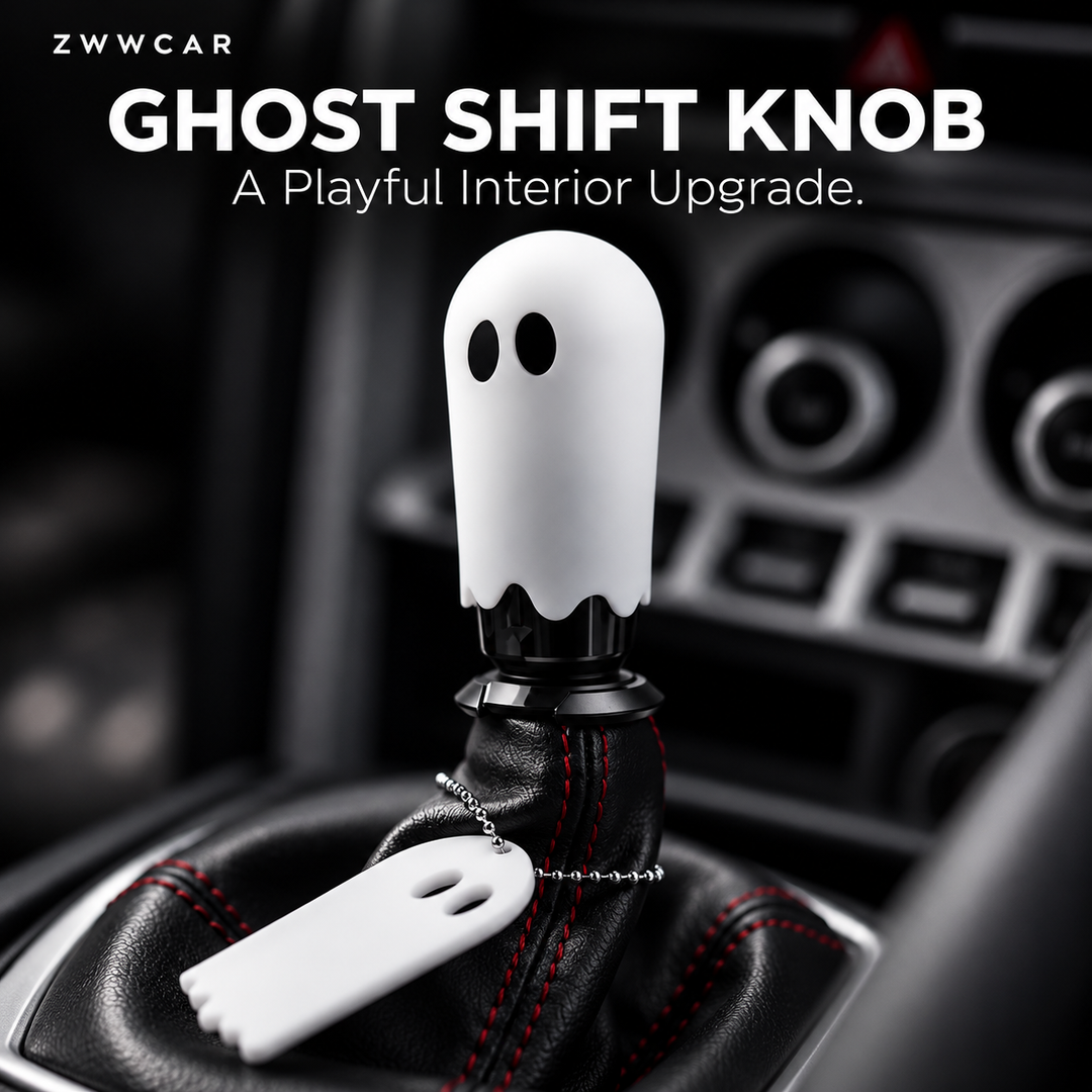 Glow-in-the-Dark Halloween Ghost Gear Shift Knob