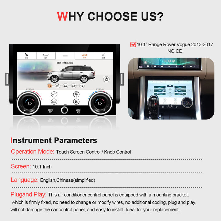2013-2017 Land Rover Range Rover LCD Air Conditioning Control Panel