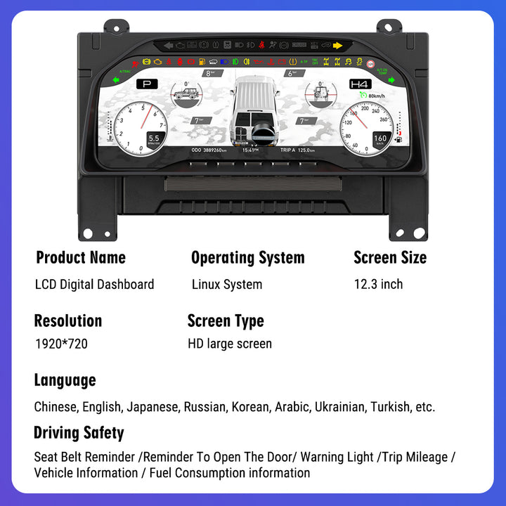 Toyota LC70/71/76/78/79 (2010-2023) Digital Cluster Upgrade