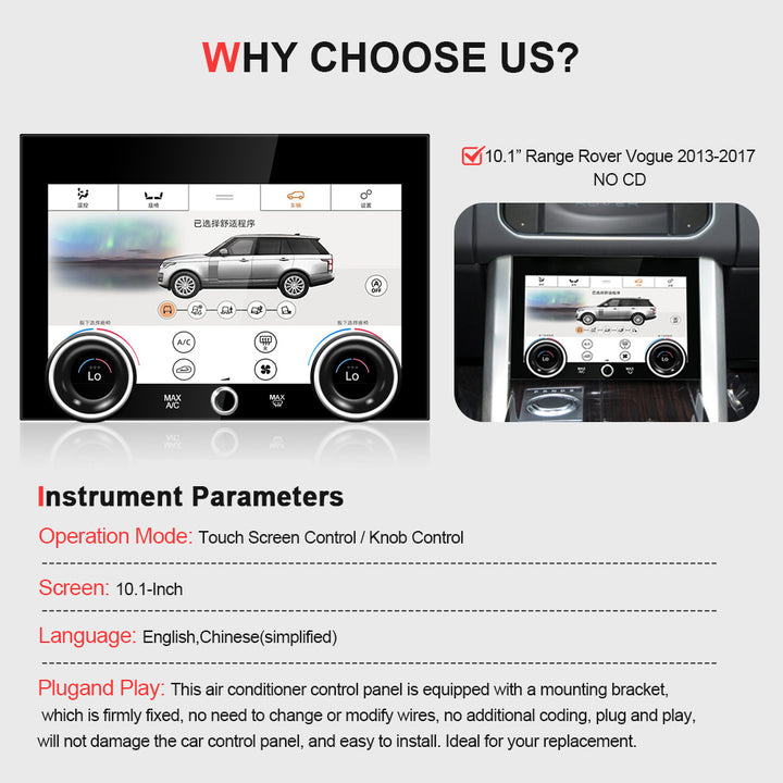 2013-2017 Land Rover Range Rover LCD Air Conditioning Control Panel