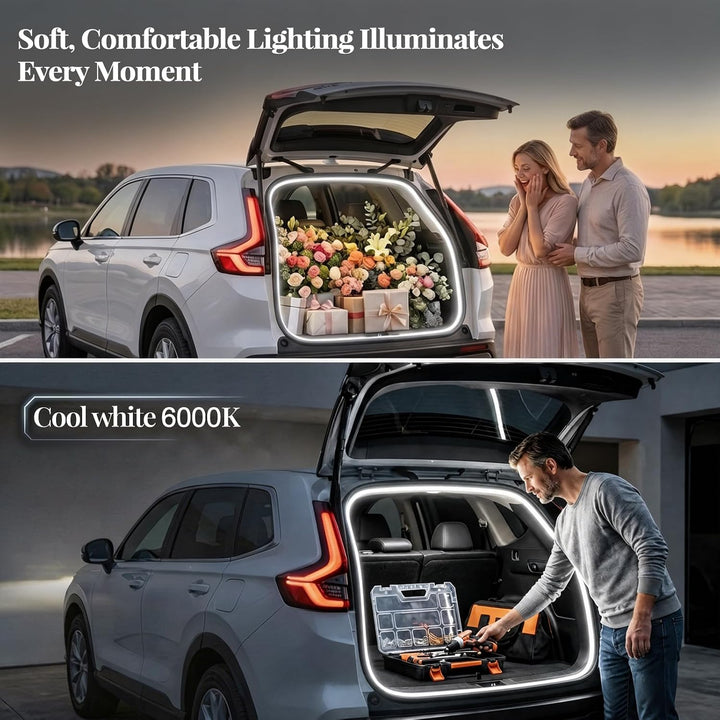 LED light strips for car trunks