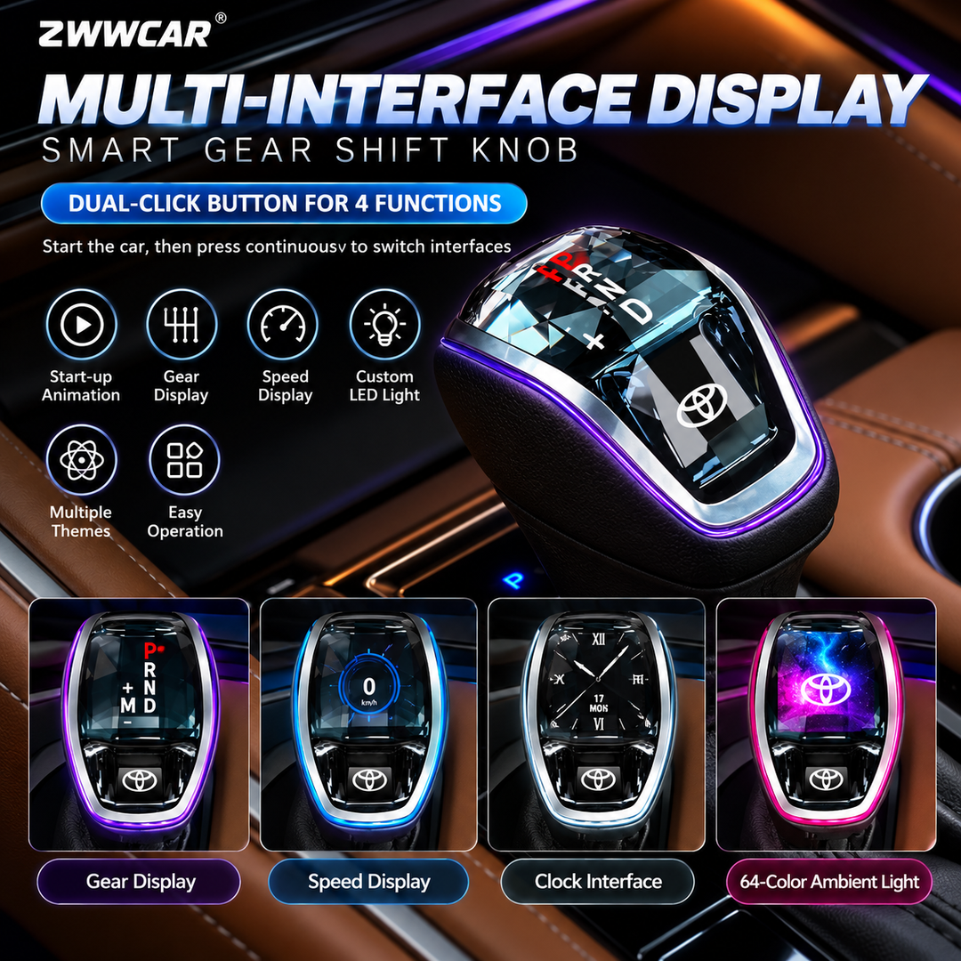 Toyota Crystal Color-Changing LED Gear Shift Knob