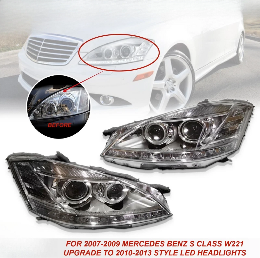 2007-09 Mercedes-Benz S550 headlight and taillight