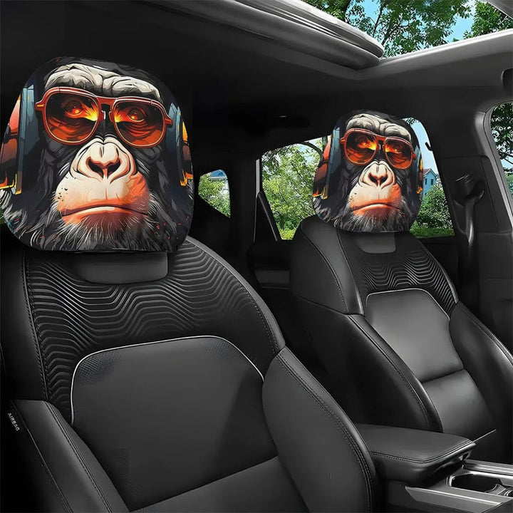 Fun cartoon car headrest covers, universal size