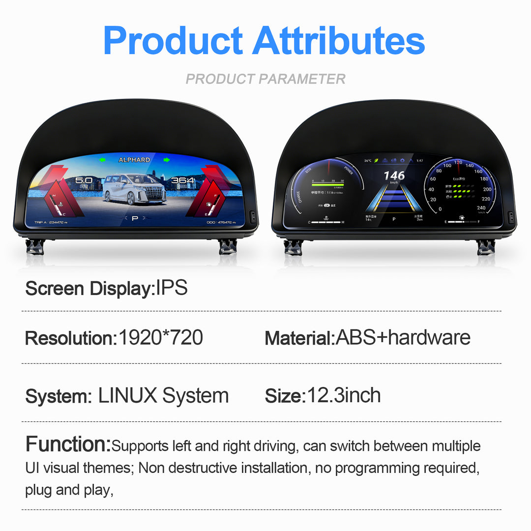 Toyota Alphard 20/30 (2008-2018) Digital Cluster Upgrade