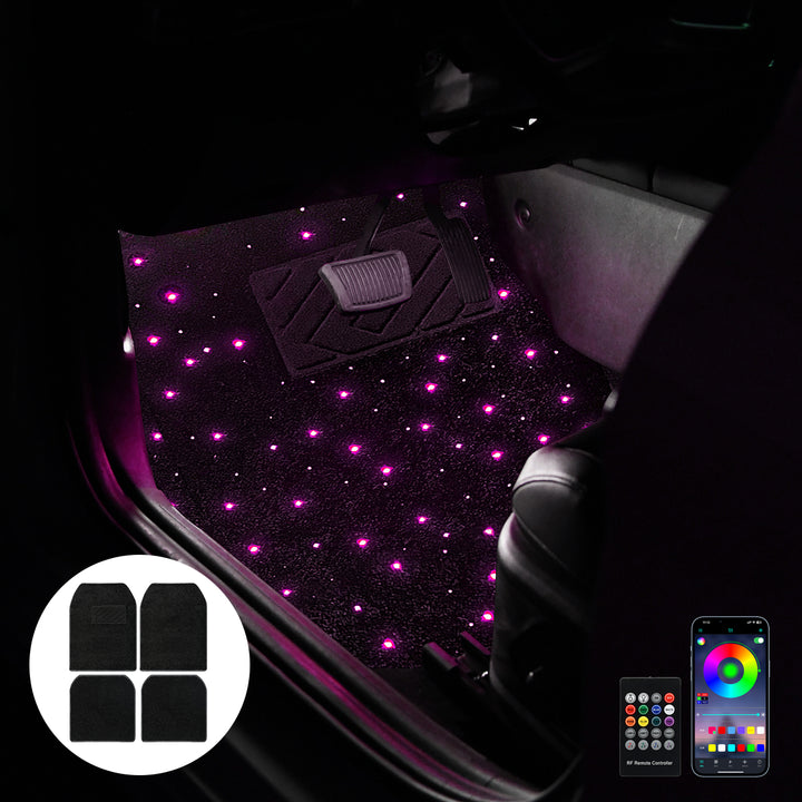 RGB LED Remote Control Waterproof Luminous Foot Pad