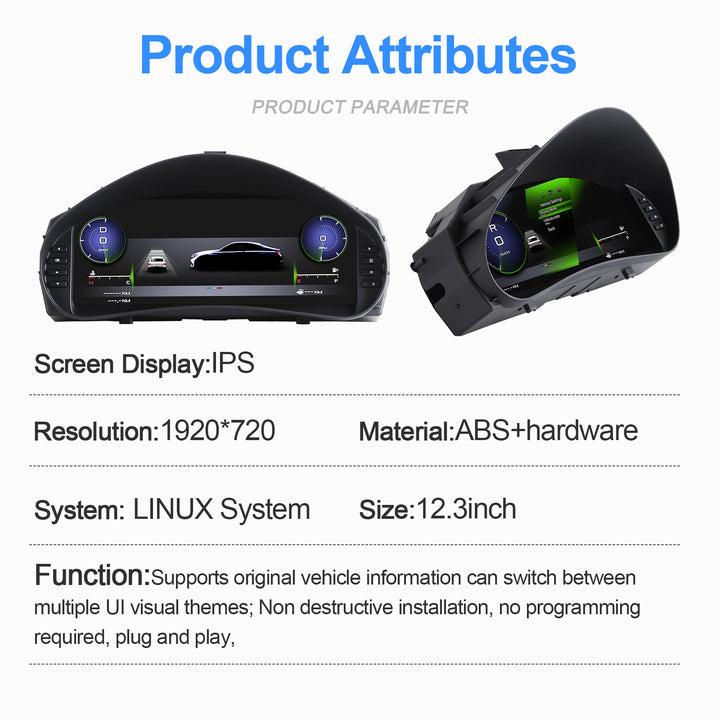 Peugeot 206 (2004–2008) Digital LCD Instrument Cluster