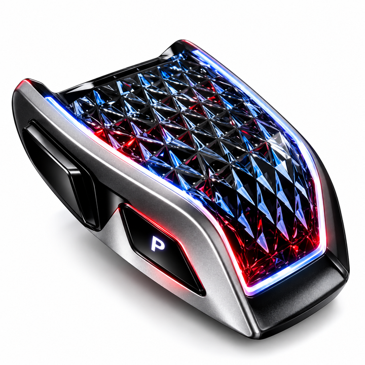 Audi LED crystal gear selector and gear selector knob