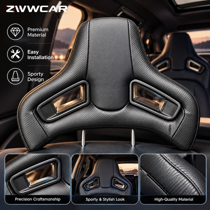 All-new universal racing-style sports headrest for Mercedes-Benz and BMW