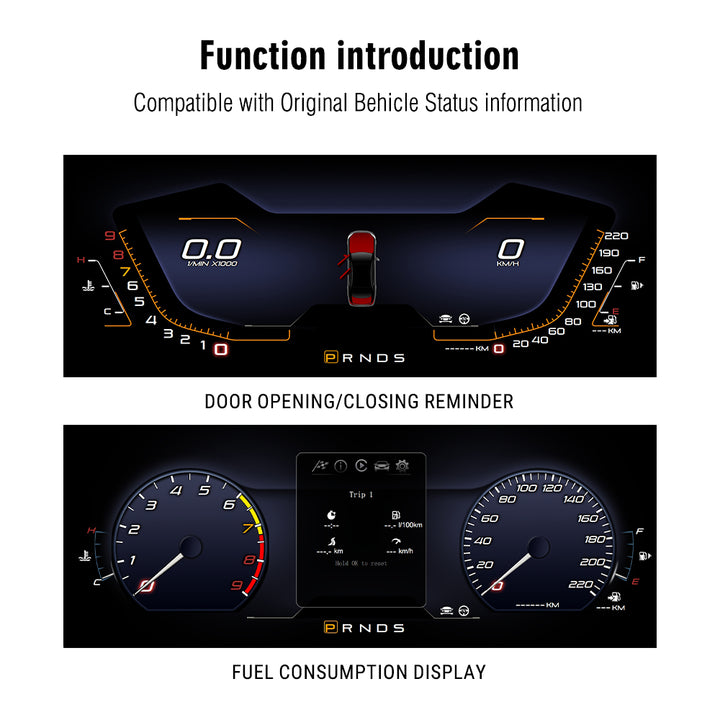 2015-2021 Ford Mustang Upgrade Edition 12.3-inch LCD Instrument Panel