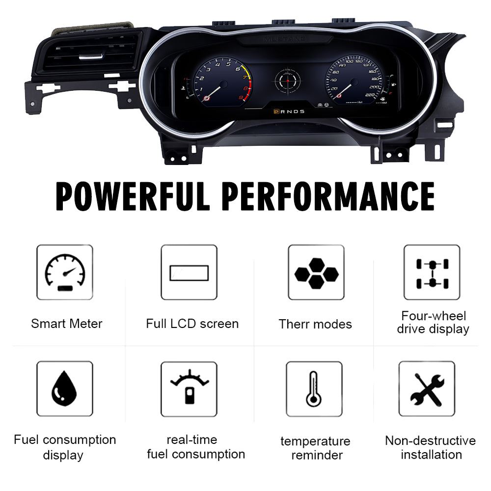 2015-2021 Ford Mustang Upgrade Edition 12.3-inch LCD Instrument Panel