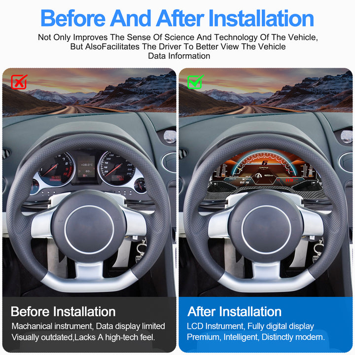 Lamborghini Gallardo 2004-2015 Digital Dashboard Upgrade