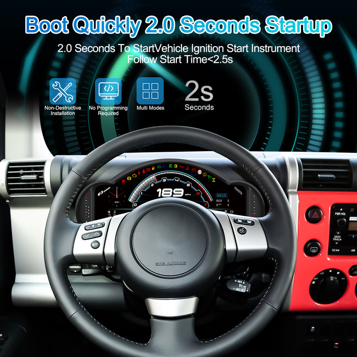 Toyota FJ Cruiser (2007-2024) Digital Cluster Upgrade