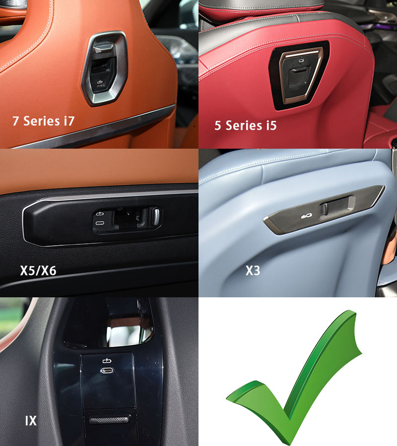 BMW-specific rear seat tablet holder