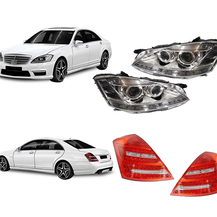 2007-09 Mercedes-Benz S550 headlight and taillight