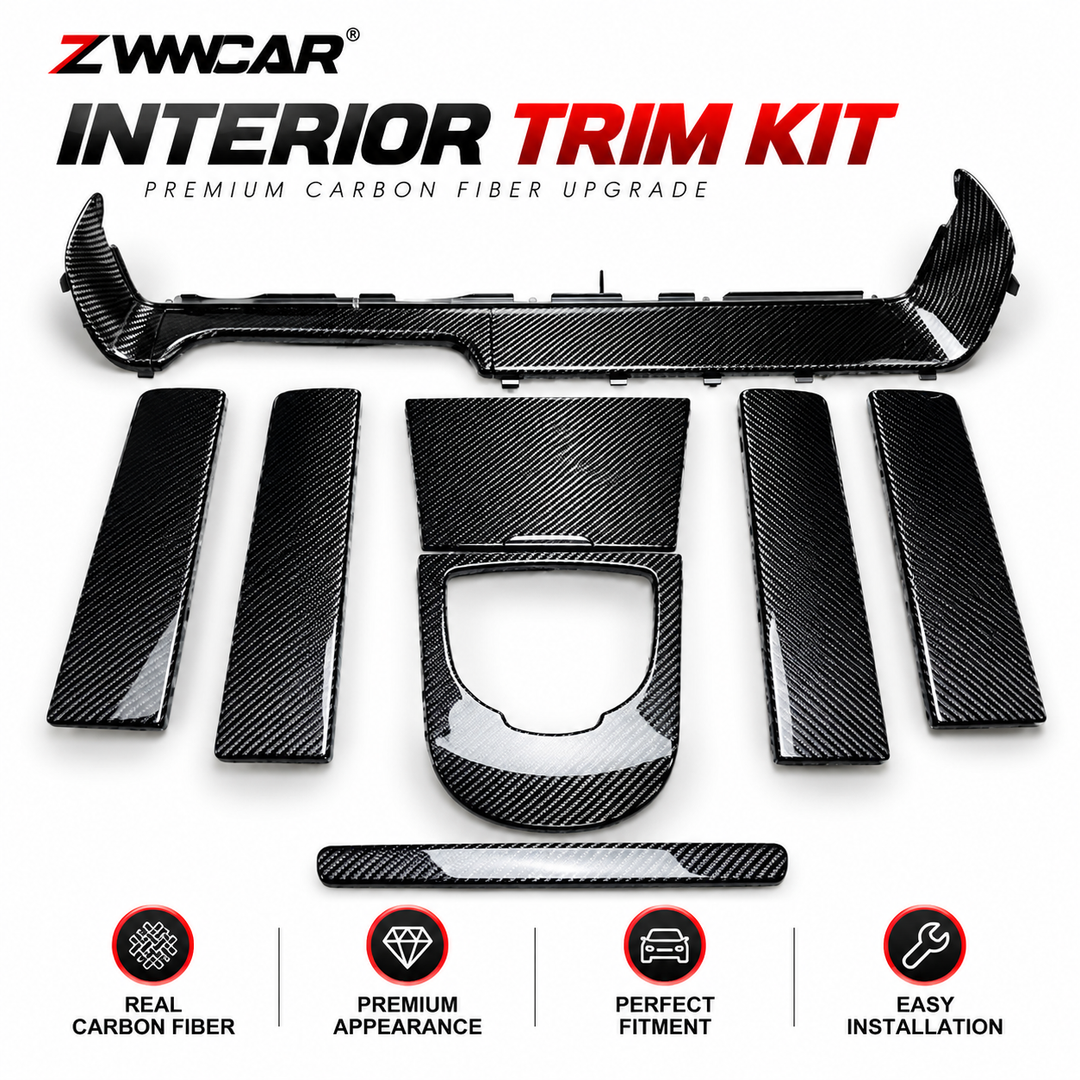 Mercedes-Benz G-Class Carbon Fiber Center Console Trim Upgrade