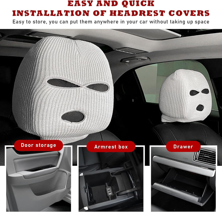 Fun car headrest covers, universal style