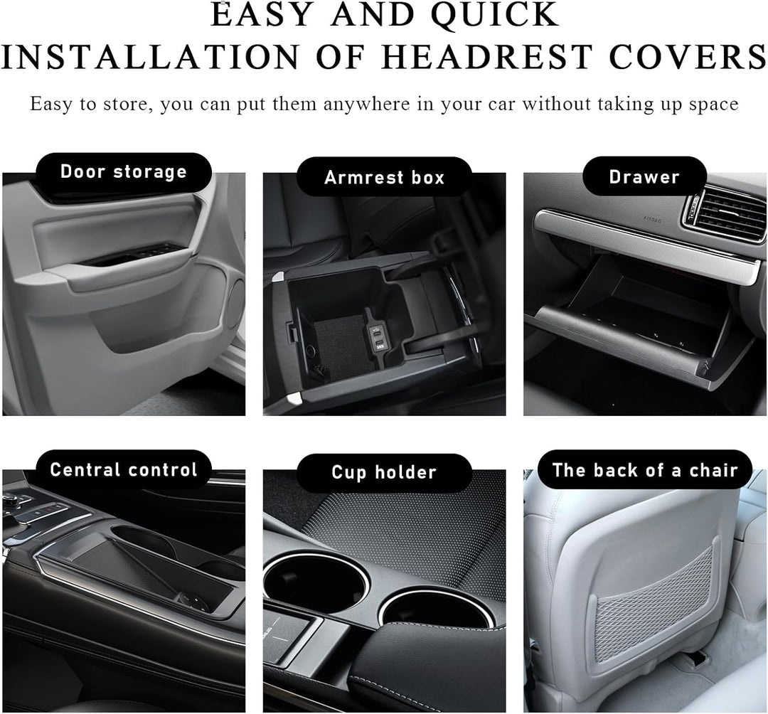 Fun car headrest covers, universal style