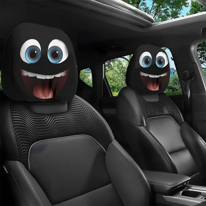 Fun cartoon car headrest covers, universal size