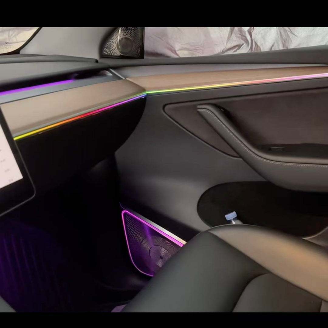Tesla Model Y 2023-2024 LED Ambient Lighting Strip with Speaker Cover