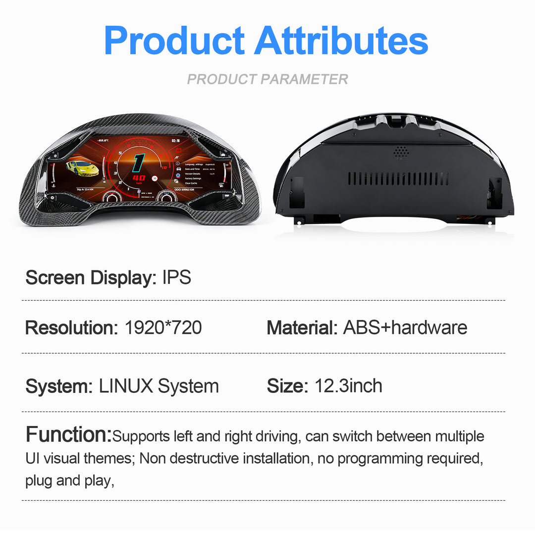 Lamborghini Gallardo 2004-2015 Digital Dashboard Upgrade