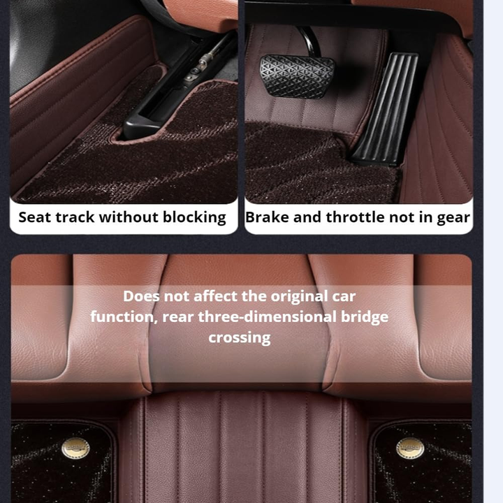 Custom leather starry sky car floor mats