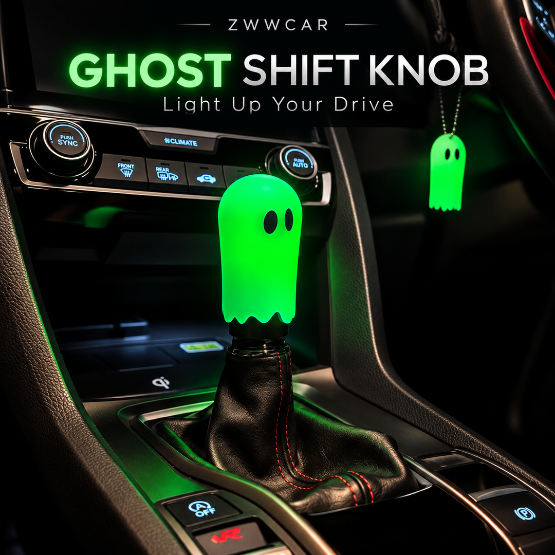 Glow-in-the-Dark Halloween Ghost Gear Shift Knob